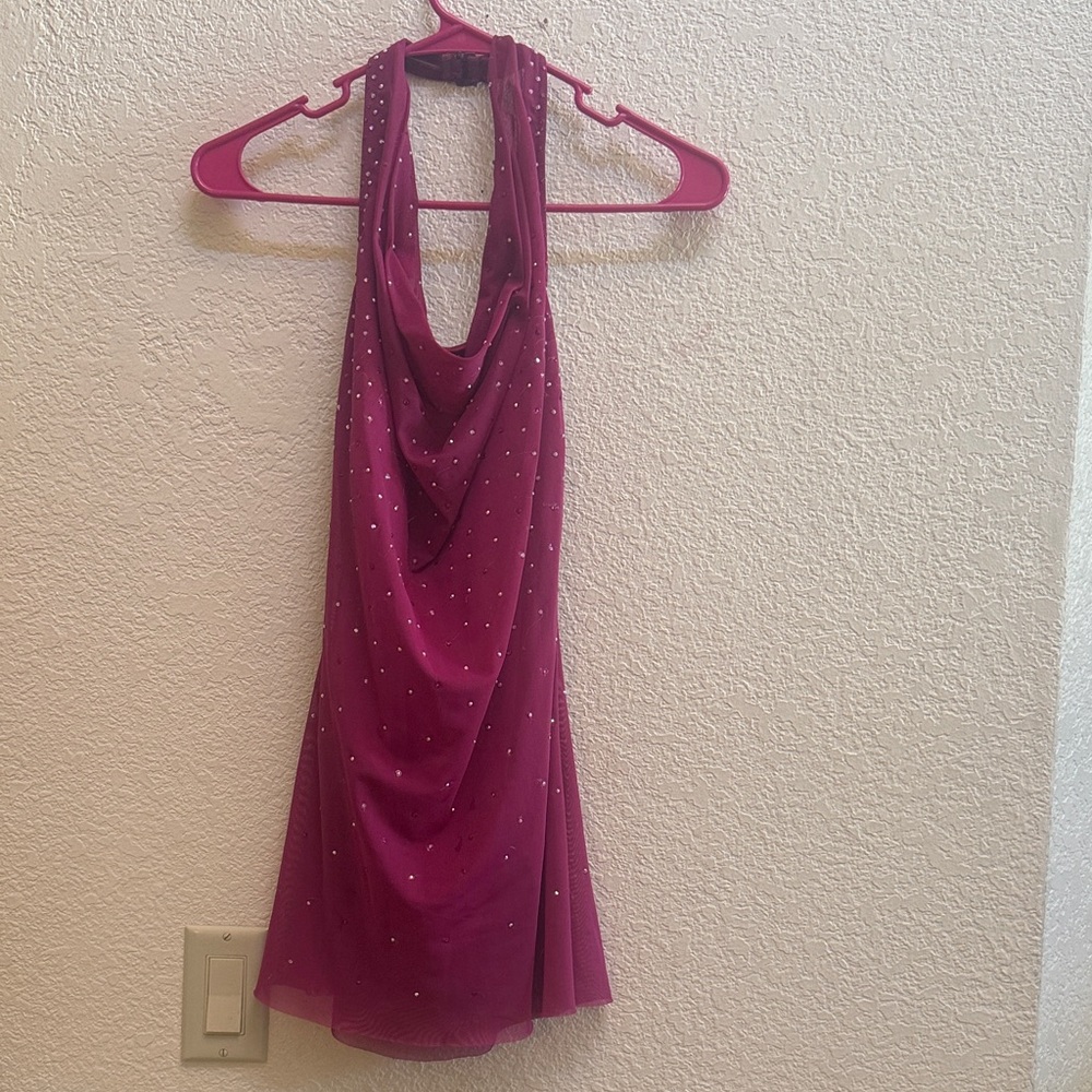 Hand Rhinestoned, Halter Top Dance Costume